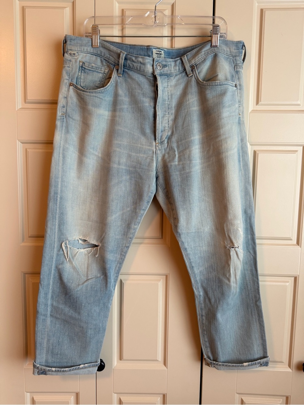 Citizens Of Humanity corey cropped Relaxed Distressed Jeans 32